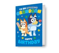 Bluey Grandson Birthday Card