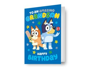 Bluey Grandson Birthday Card