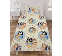 Bluey Happy Cotton Duvet Cover Set In Yellow Yellow Single