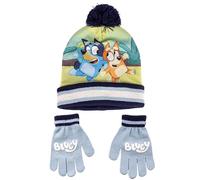 Bluey Unisex Kid's Hat and Gloves Set, Blue, One Size