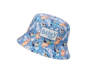 Bluey Hat, Bingo and Muffin Boys Bucket Hat, Kids Cap for Summer, Blue, One Size