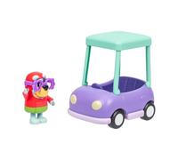 Bluey Hit The Road And Her Friends In This Cute Little Vehicle! Ride Along In Grannies Car with Janet, This Vehicle Fits One 6-7.6 CM Articulated Janet Figure Inside
