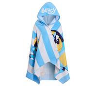 Bluey Hooded Towel Boys Girls Poncho 100% Cotton Kids Beach Towel Bath Towel Swimming Wrap Changing Robe