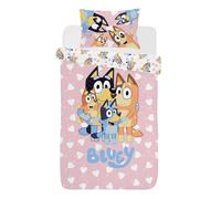 Bluey I Love U Single Duvet Cover Set Multi
