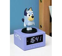 Paladone Alarm Clock Bluey Icon – Digital with Night Light & Music, Officially Licensed, Blue