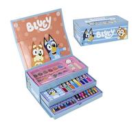 Bluey Inspired Stationery Set - Blue - 26 X 10 X 13 Cm - Includes Case To Coloring - Original Product Designed in Spain