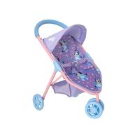 Bluey Jogger Dolls Pram | Toy Dolls Buggy | Baby Doll Pushchair | Childrens Doll Stroller Toy | Role Play Dolls Pushchair | Adjustable Hood, Swivel Wheels, Under-Seat Storage | 3+