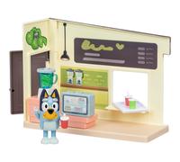 Bluey Juice Bar Toy Playset Figures Pretend Play Toys for Toddlers 3-5 Kids Kitchen Playset with Accessories No Batteries Required