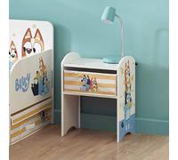 Bluey Kids 1 Drawer Bedside Table - White & Yellow