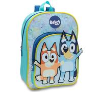 Bluey Kids Backpack Preschool Childrens Bag Boys & Girls Nursery Rucksack With Large Front Pocket - Blue