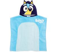 Bluey Kids Towel Poncho | Blue Cartoon Bath Towel with 3D Ears For Girls & Boys | TV Show Beach Swimwear Hooded Changing Robe | Cosy Swimwear Merchandise Gift for Children