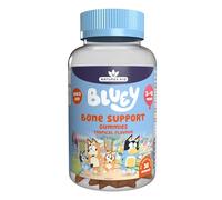 Bluey Kids Bone Support Gummies - Vitamin D3 & K2 to Support Growing Bodies and Bone Growth - Tropical, No Added Sugar, Vegan, Gluten Free - 30 Gummys for Children Ages 3-12