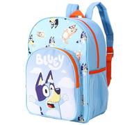Bluey Kids Childrens Premium Backpack School Rucksack Travel Bag Boys Girls with side mesh pocket and front zipped pocket