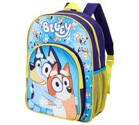 Bluey Kids Childrens Premium Backpack School Rucksack Travel Bag Boys Girls with side mesh pocket and front zipped pocket