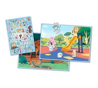 Bluey Kids Create Your Scene Board Activity with Reusable Stickers