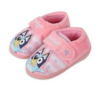 Bluey Kids Girls Slippers Official Licensed Character Footwear with Embroidered 29994 Slipper 7 UK CH Pink