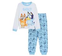 Bluey Kids Pyjamas For Boys Girls 4-5 Years Blue
