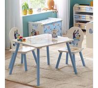 Bluey Kids Table and Chair Set - White & Blue