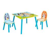 Bluey Kids Table And Chairs Set For 2, Perfect For Playtime And Activities, Table 43.5Cm (H) X 63Cm (W) X 63Cm (D), Multicolour