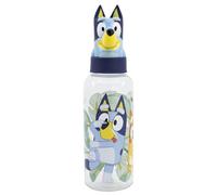 Stor Reusable Water Bottle for Boys and Girls Plastic Children's Design with 3D Figurine Cap and 560ml Capacity by Bluey