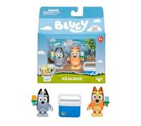 Bluey Let's Play Chef 2-Pack Toy Figure Playset, Ice Blocks Bingo and Socks Toddler Figurine Toys Set, Poseable Figurines for Kids Ages 3-5