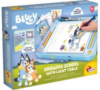 Lisciani - BLUEY Drawing School - Educational Drawing Kit for Children from 3 Years - A4 Light Table - Scented Felt Pens - Stencils, Stickers & Scissors - Manual and Creative Activity