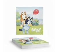 Bluey Luncheon Napkins - 6.5 Inch Disposable Party Napkins 16 Pack - Bluey and Bingo Birthday Party Supplies, Tableware Decorations for Kids, 2-Ply Paper Napkins