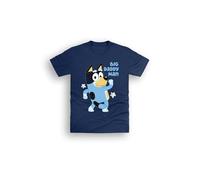 Bluey Men's Big Daddy Man Navy T-Shirt - Fun Design (Sizes S-XL)