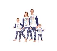 Bluey Men's Long Pyjama Set Family 2 Piece Matching PJ Cosy Warm Sleepwear Nightwear | Size: 2XL Bluey Multicolor 2XL