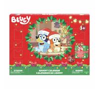 Bluey Advent Calendar, Find 4 Mini Figures, Bingo, Muffin And Socks, 12 Other Accessories, 3 paper standees and 5 stickers to reveal Behind 24 Windows