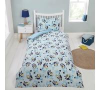 Bluey Mischief Fleece Blue Kids Bedding Set - Single