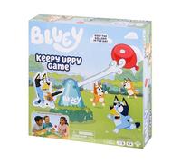 Bluey Moose Keepy Uppy Game Help, Bingo, and Chilli Keep the Motorized Balloon in the Air With the Character Paddles For 2-3 players Ages
