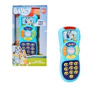 Bluey My First Remote Control Toy | Interactive Light Up Learning Remote for Toddlers | 15 Buttons with Sounds, Music & Flashing LED | Educational Role Play Toy for Kids Ages 6 Months+