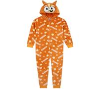 Bluey Onesie | Bingo Boys Onesie With 3D Ears | Fleece Onesies For Boys | Orange 6-7 Years