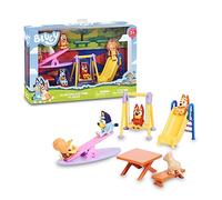 Bluey - Park, Playset of Games with 5 Character Figures Series and Park Accessories, Swing, Slide, Seesaw and Picnic Table, boys and girls +3 years, Famous (BLY51000)