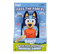 Bluey Pass the Parcel Musical Game with 8 Inch Bluey Plush | Three interactive games including Hot Botato; soft huggable 20cm plush party game for preschoolers 3+