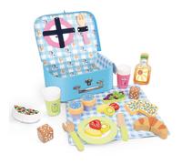 Bluey - Picnic Basket Set - 30-Piece Wooden Roleplay Toy for Kids with Carry Case, Cutlery & Pretend Food - Made from FSC-Certified Materials - Creative & Engaging Play Kit for Ages 3 and Up