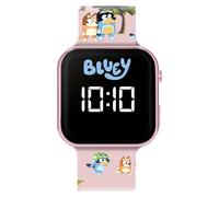 Accutime Bluey Girls Pink Printed Strap LED Watch BLY4157