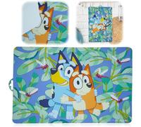 Bluey Placemat for Kids, Fun and Colorful Dining Mat, Reusable and Easy to Clean Toddler Table Mat, Non-Slip Mealtime Placemat, Promotes Independent Eating 41.5cm