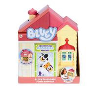Bluey Play Date Plush Surprise, Decorate House With Stickers, Attach the Play Time Sign, Then Open the Door for a Surprise Plush to Appear, Which