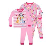 Bluey Pyjamas 2 Pack | Bingo Girls Pyjamas | Girls’ Pyjama Sets | Pack Of 2 Kids PJs | Ages 18 Months To 8 Years