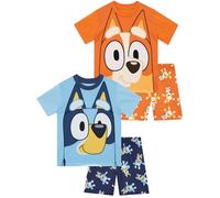 Bluey Pyjamas | 2 Pack Boys Pyjamas | Bingo Short PJs For Boys | Blue 3-4 Years