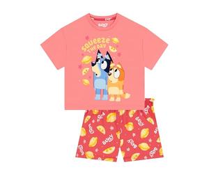 Bluey Pyjamas, Bingo Girls Pyjamas Set, Short Sleeve Summer Girls Pjs, Pink 7-8 Years