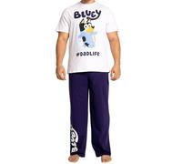 Bluey Pyjamas | Dad Pjs | Mens Cotton Pyjamas For Daddy | Blue Medium