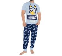Bluey Pyjamas | Mens Pyjamas | Short Sleeve Mens Pyjama Set | Blue X-Large