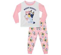 Bluey Pyjamas | Night Night Long Sleeve Girls Pyjamas | Girls' Pyjama Sets | Pink | 3-4 Years