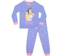 Bluey Pyjamas | Night Night Long Sleeve Girls Pyjamas | Girls' Pyjama Sets | Ages 18 Months To 8 Years