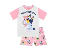 Bluey Pyjamas | Night Night Long Sleeve Girls Pyjamas | Girls' Pyjama Sets | Ages 18 Months To 8 Years