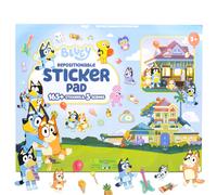 Bluey Repositionable Sticker Pad Over 165 Removable Stickers & 5 Play Scenes Jumbo Sticker Pad Bluey Toys for Kids Ages 3 & Up