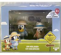 Bluey S11 Figure 2-Pack On Holiday Bluey & Bingo - NEW - Pre-School Toy